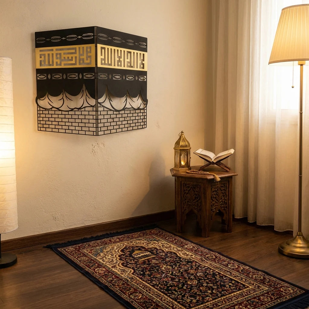 3D Kaaba Shareef Metal Wall Art